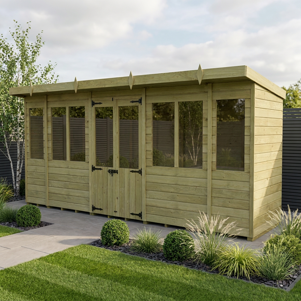 16 x 4 Pent Summer House