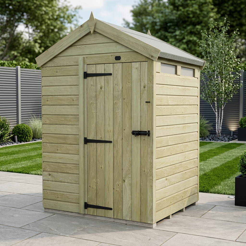 4 x 5 Apex Security Shed