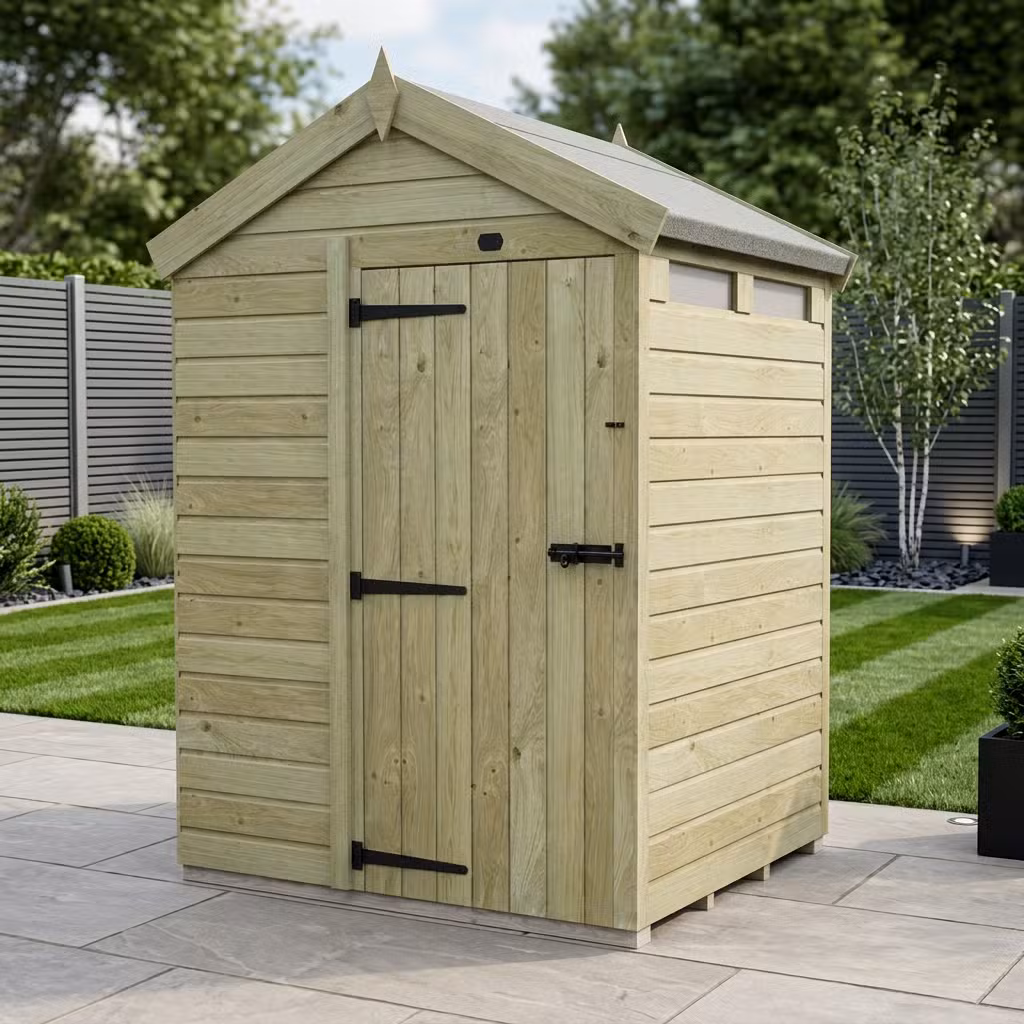 4 x 5 Apex Security Shed