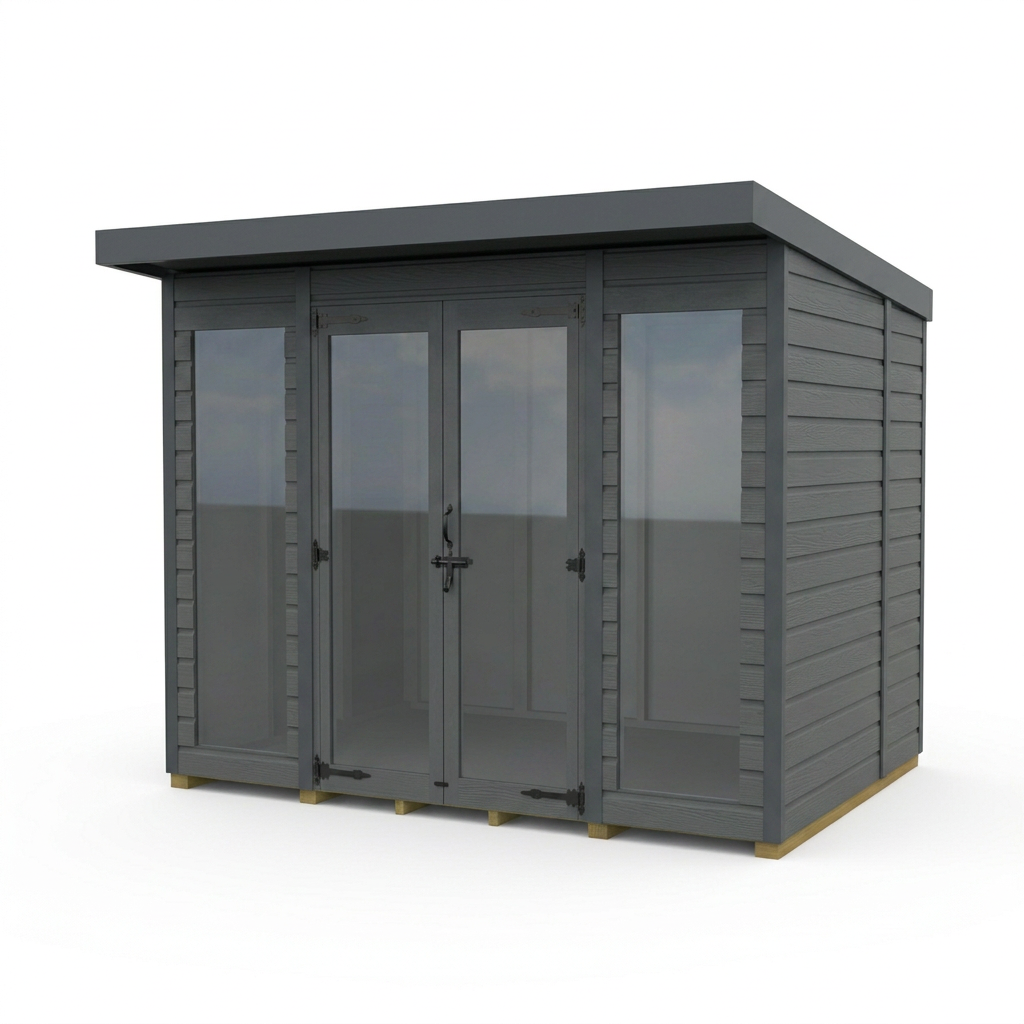5x6 Composite Pent Full Height Summer House