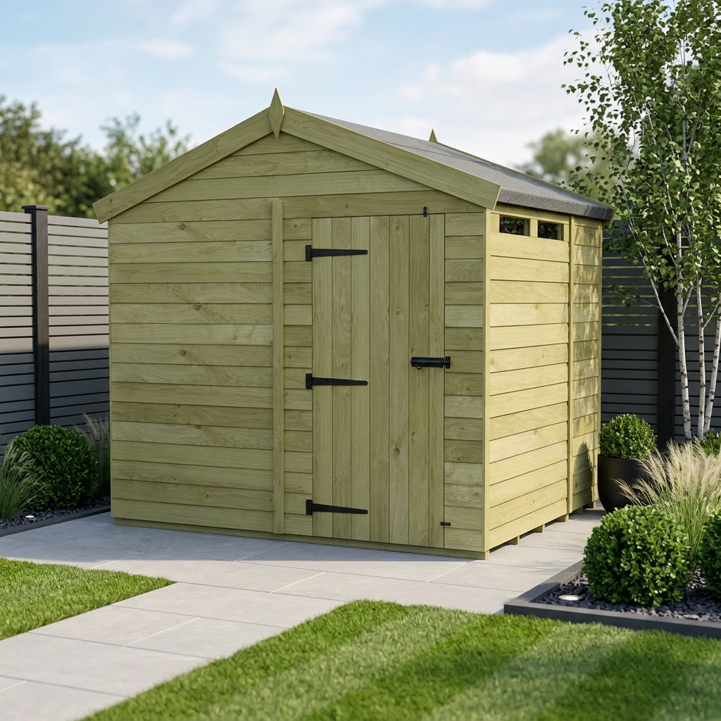 7 x 8 Apex Security Shed