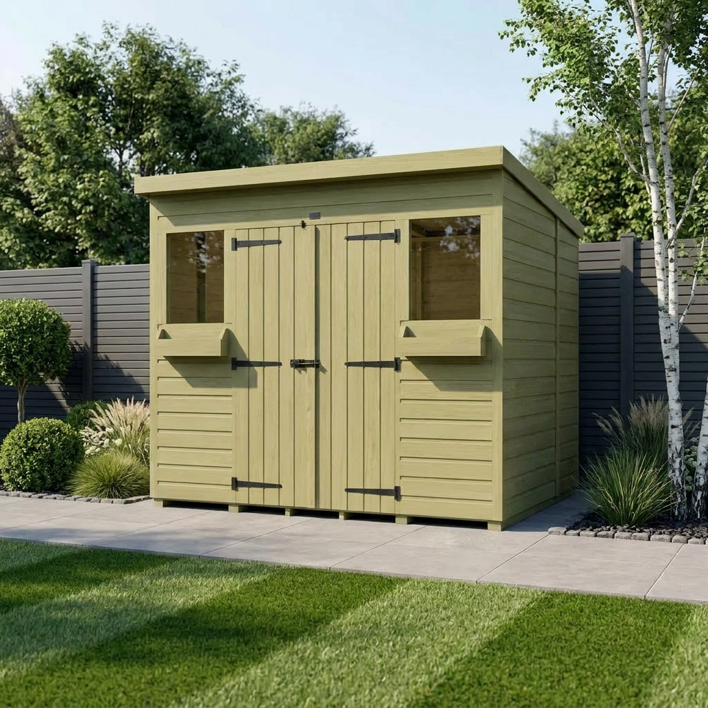 8 x 7 Summer Pent Shed