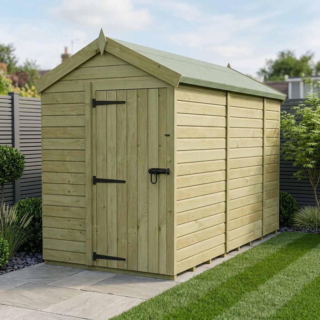 5 x 10 Apex Shed (Single Door, No Windows)