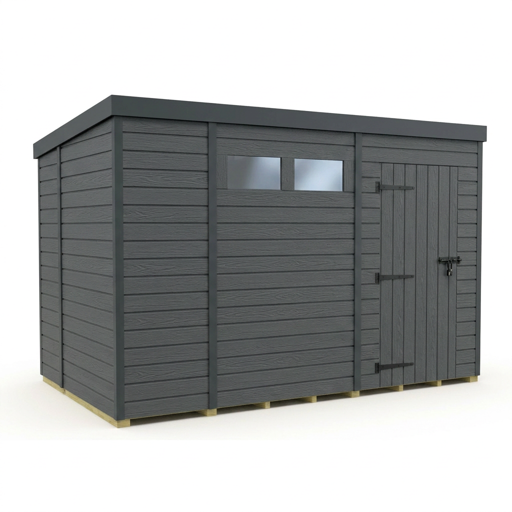 11x6 Composite Pent Security Shed