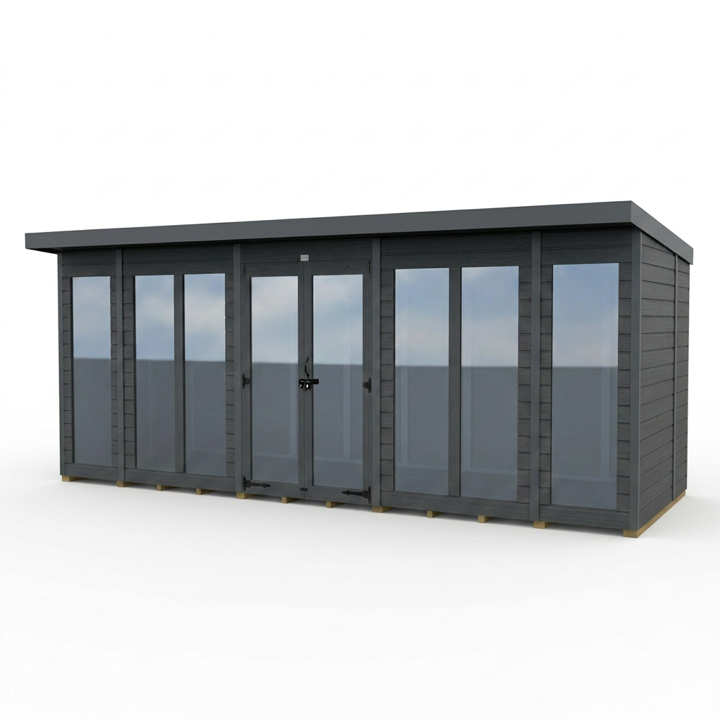 16x9 Composite Pent Full Height Summer House