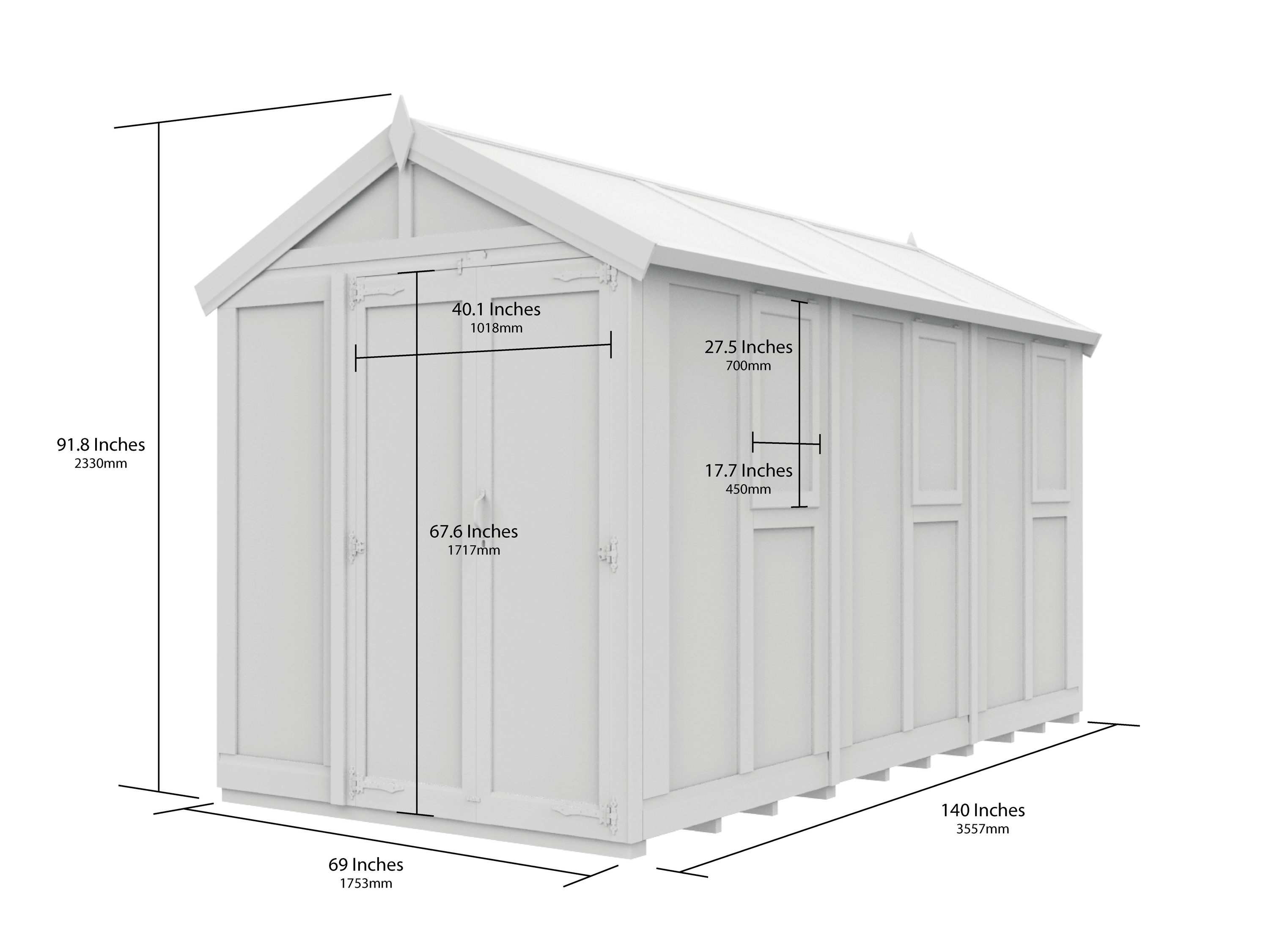 6x12 Glass Greenhouse