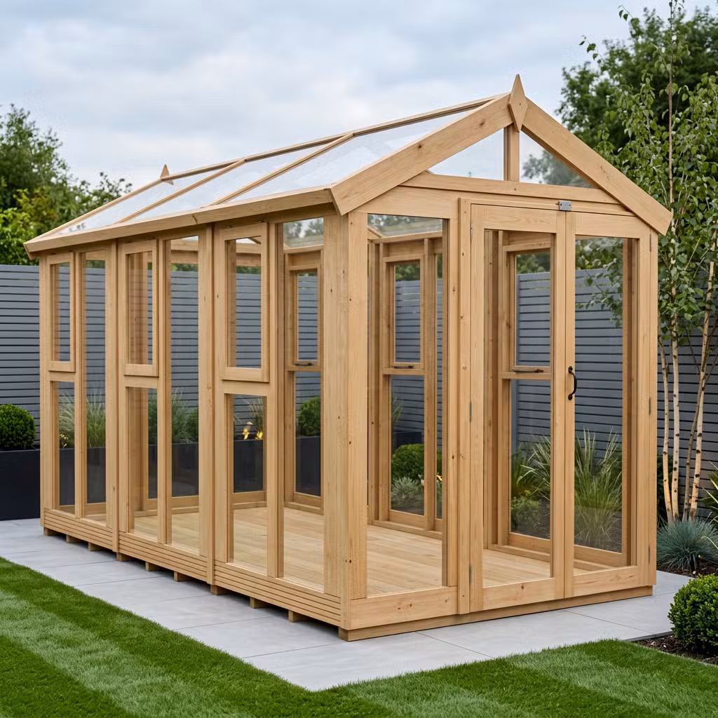 6x12 Glass Greenhouse