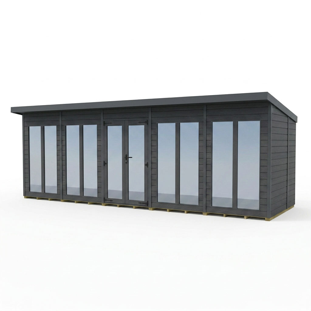 19x10 Composite Pent Full Height Summer House