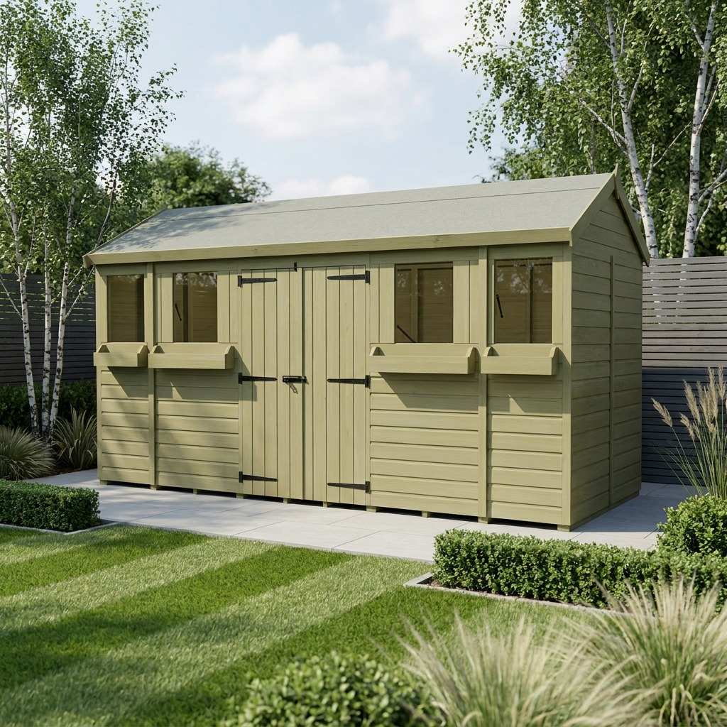 14 x 5 Apex Summer Shed