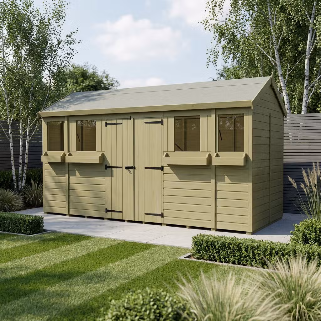 14 x 5 Apex Summer Shed