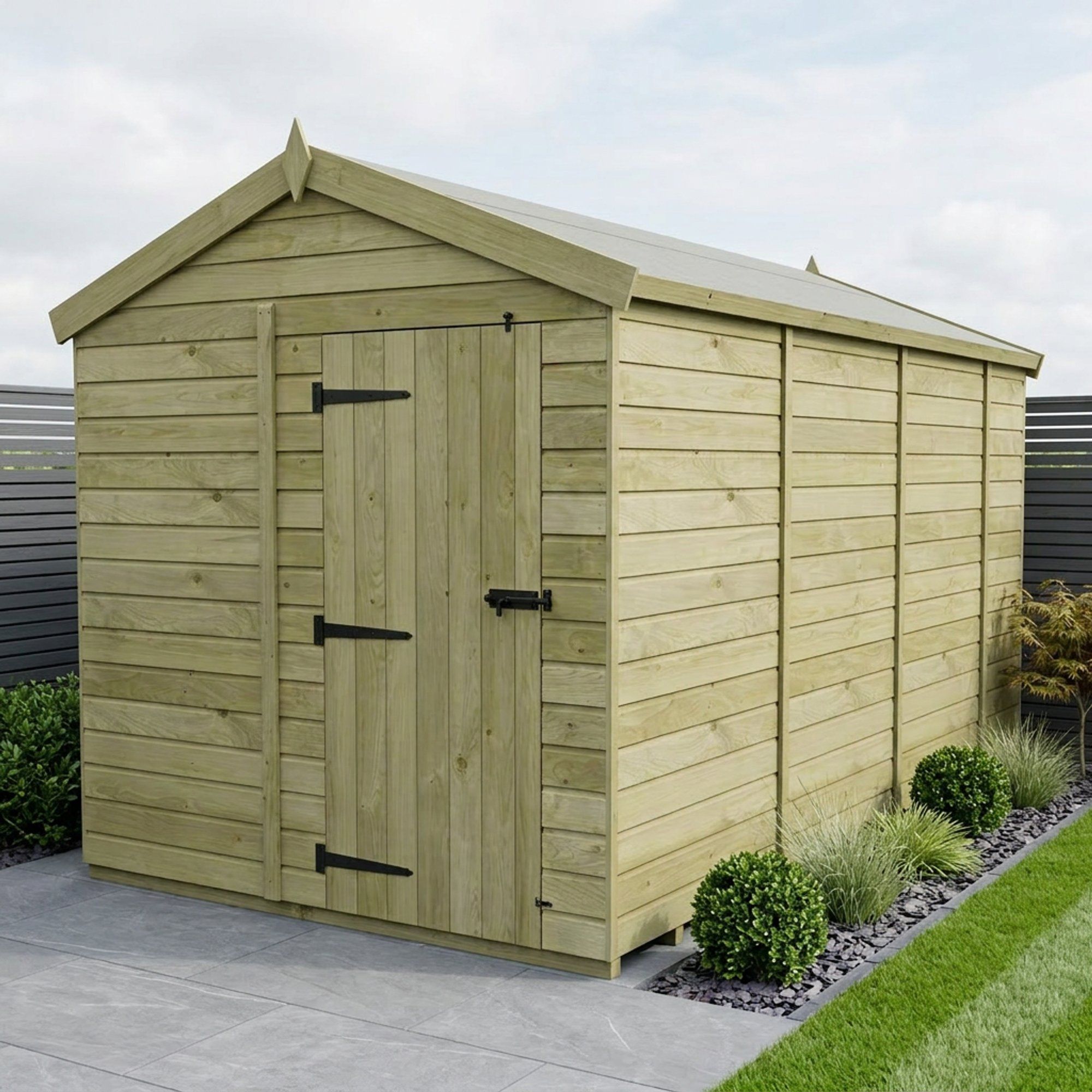8 x 13 Apex Shed (Single Door, No Windows)