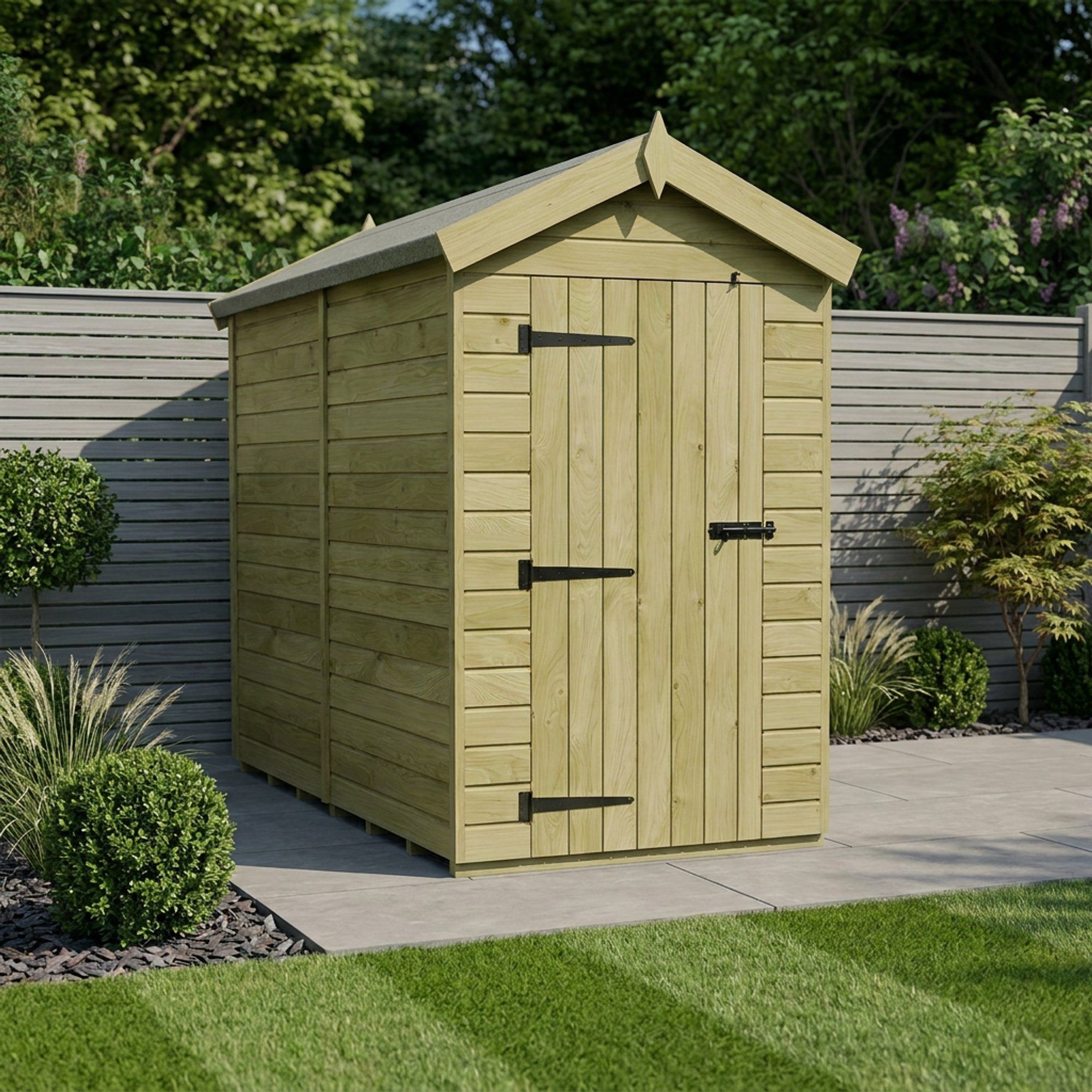 4 x 8 Apex Shed (Single Door, No Windows)