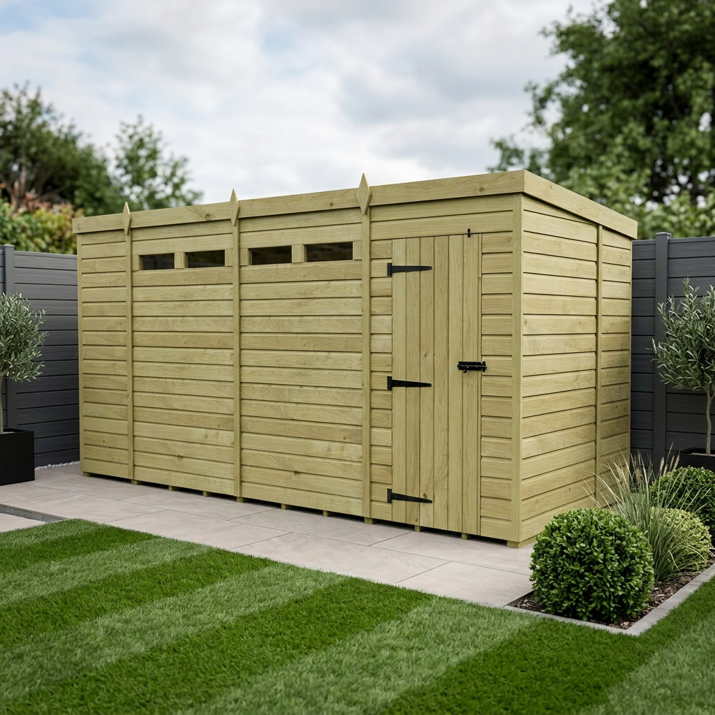 14 x 5 Security Pent Shed