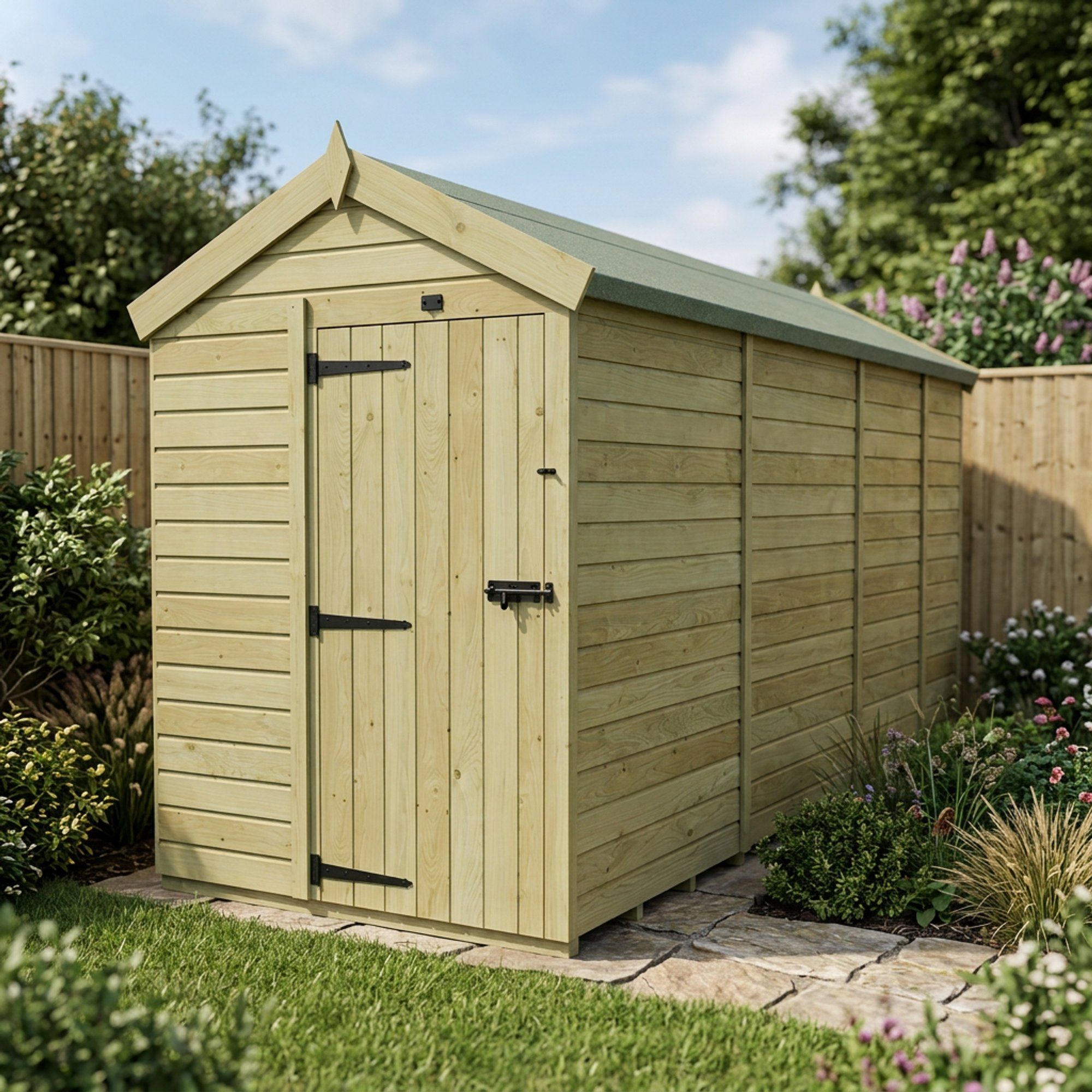5 x 13 Apex Shed (Single Door, No Windows)