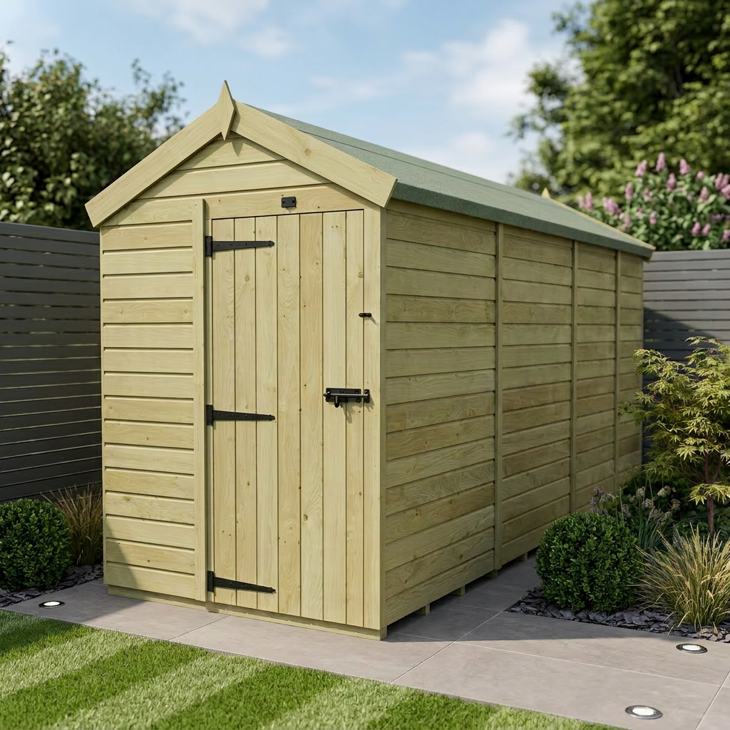 5 x 13 Apex Shed (Single Door, No Windows)