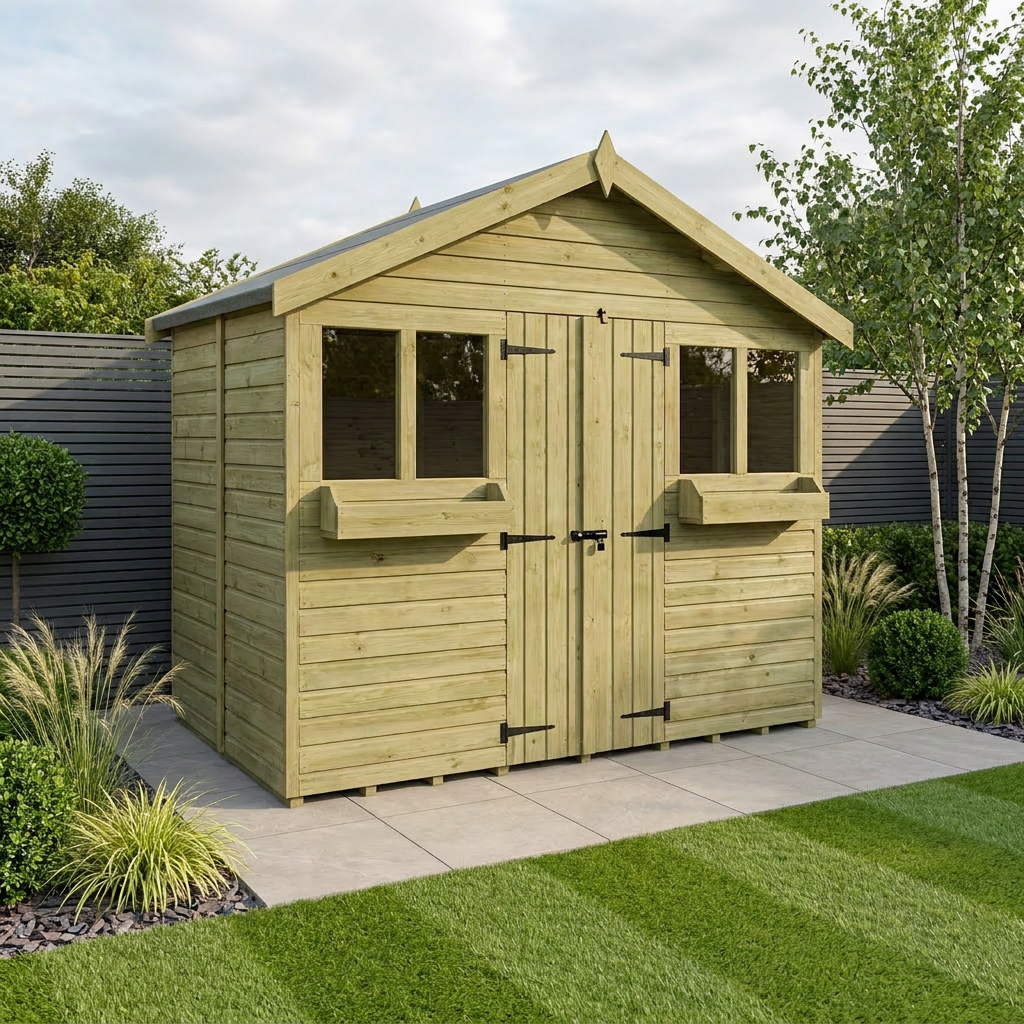 12 x 4 Apex Summer Shed