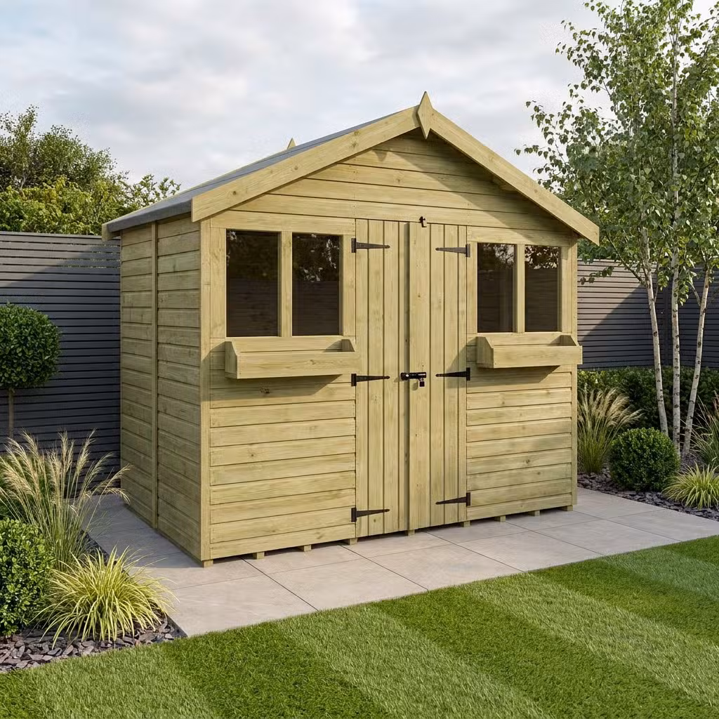 12 x 4 Apex Summer Shed