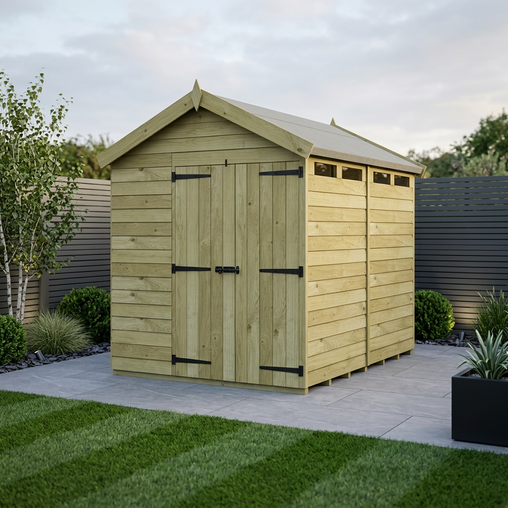 8 x 7 Apex Security Shed