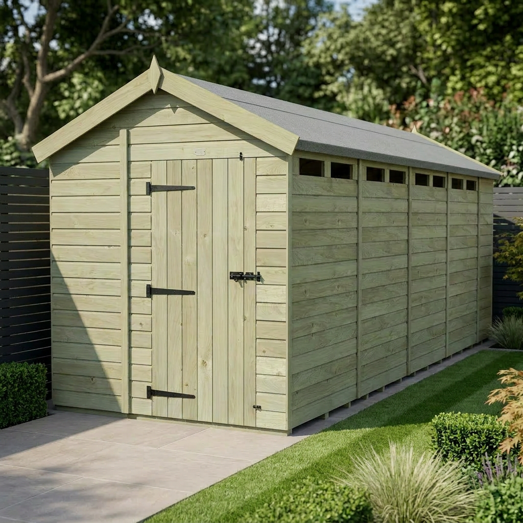 7 x 18 Apex Security Shed