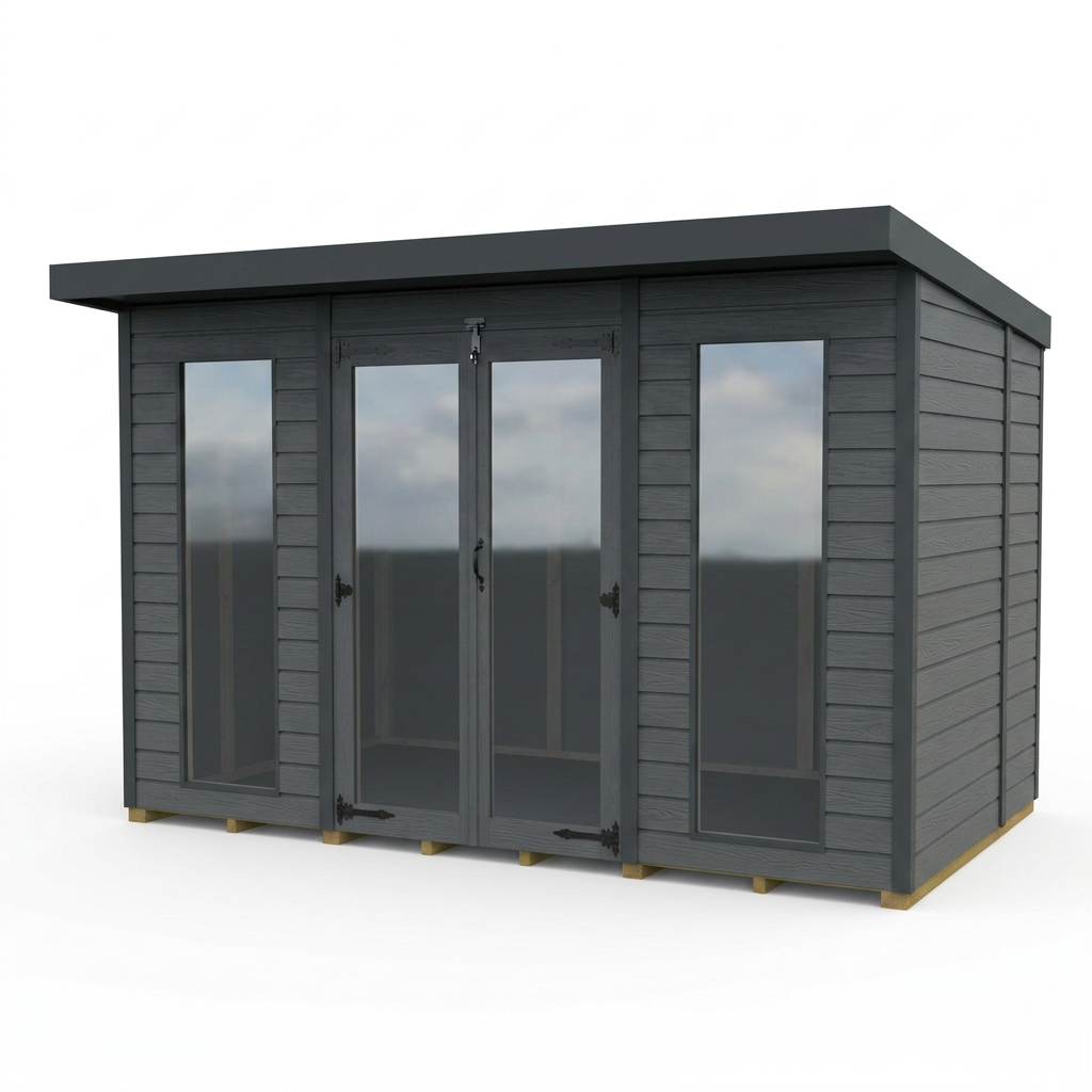 10x6 Composite Pent Full Height Summer House