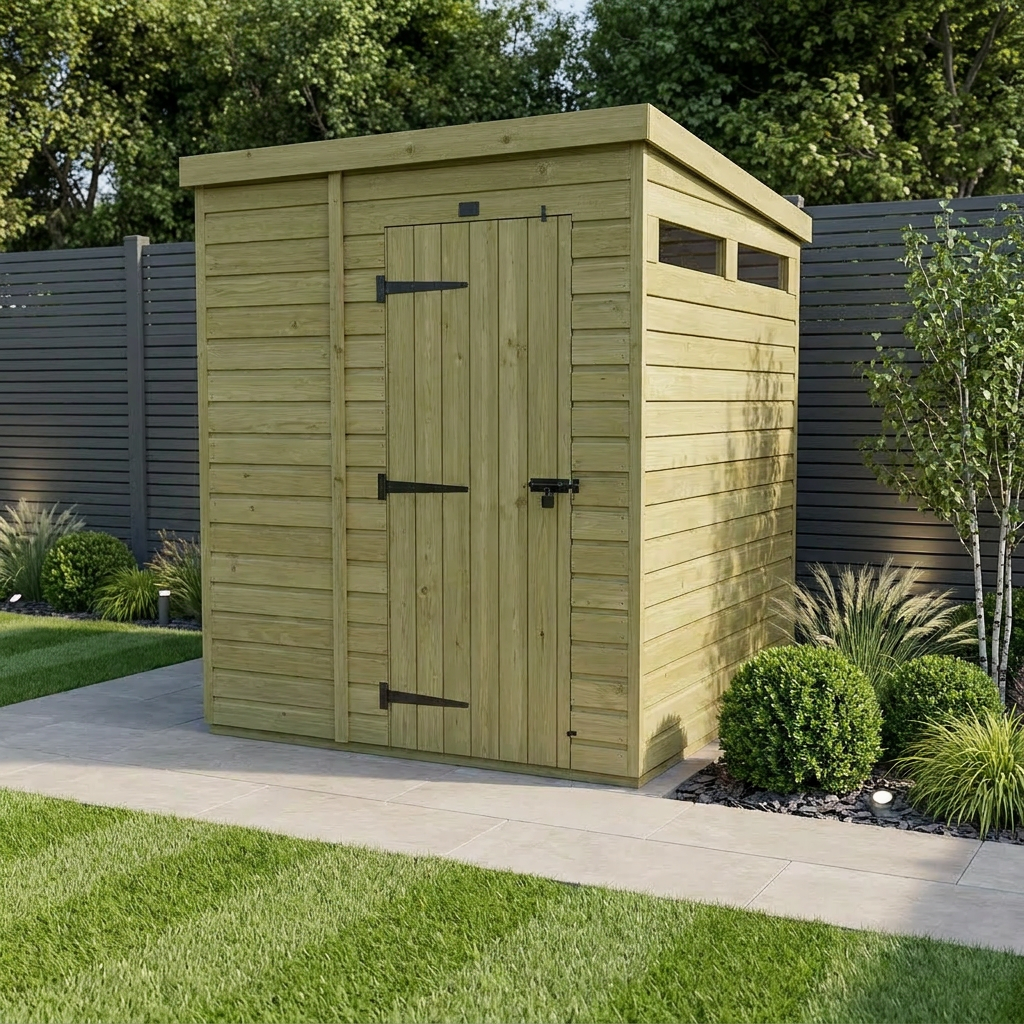 7 x 4 Security Pent Shed