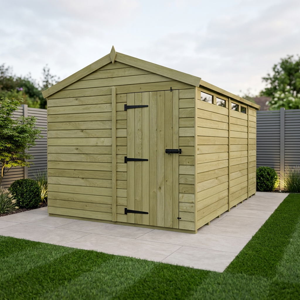8 x 15 Apex Security Shed