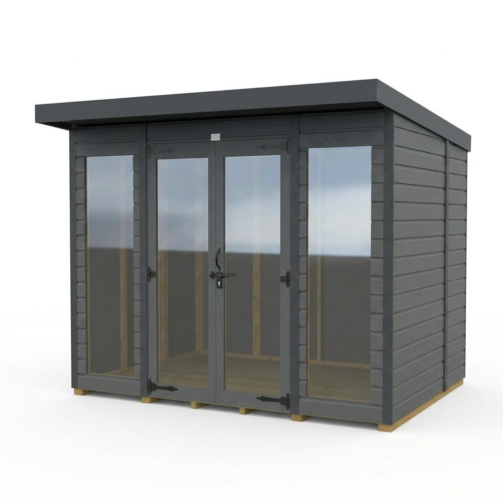 5x8 Composite Pent Full Height Summer House