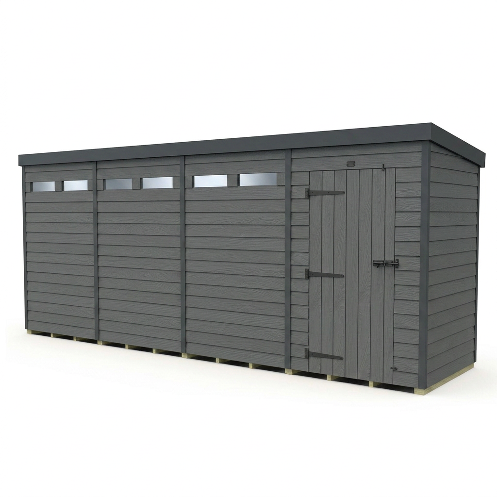 16x9 Composite Pent Security Shed
