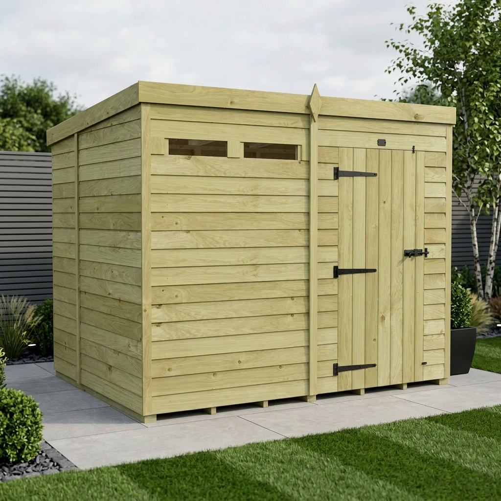 8 x 7 Security Pent Shed