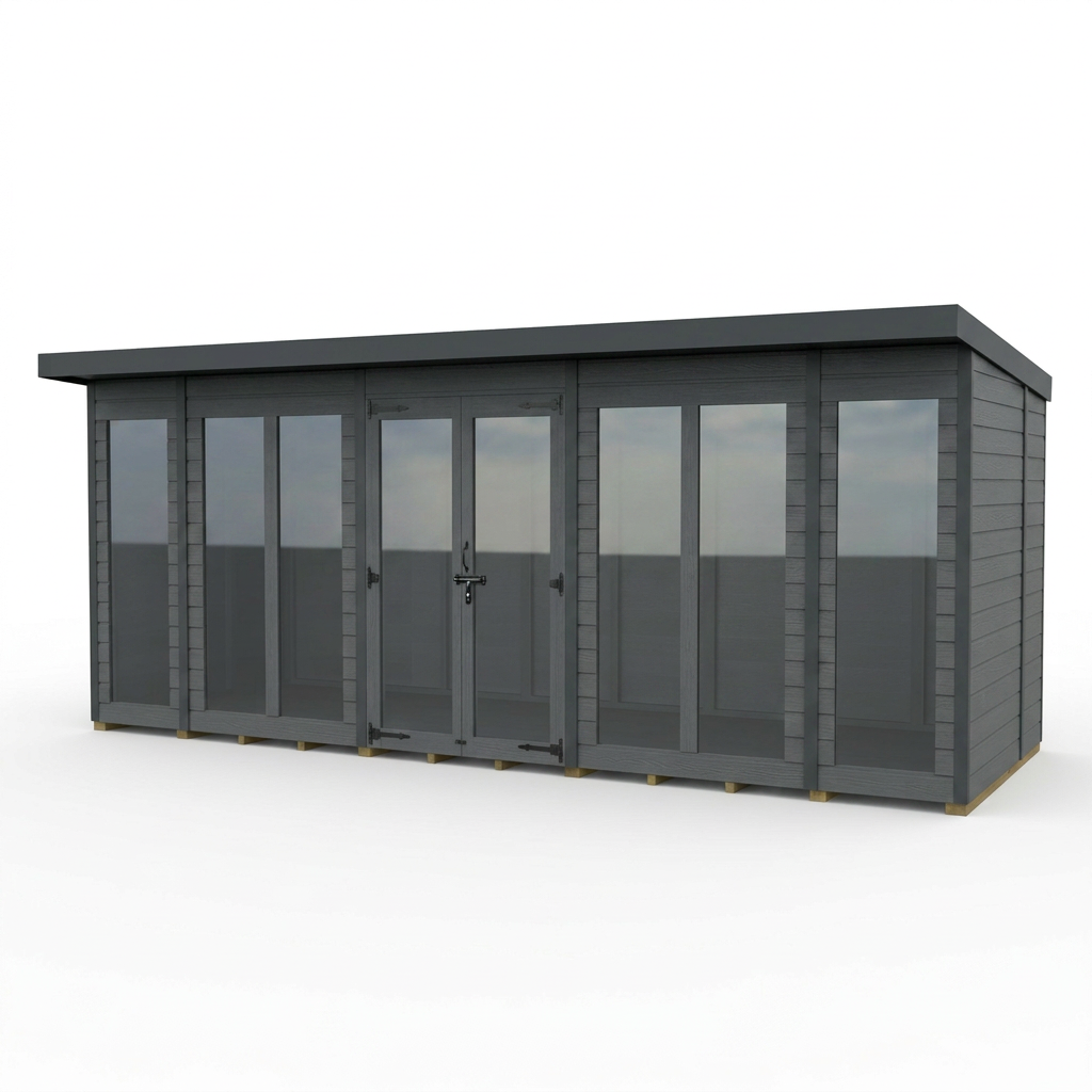 17x10 Composite Pent Full Height Summer House