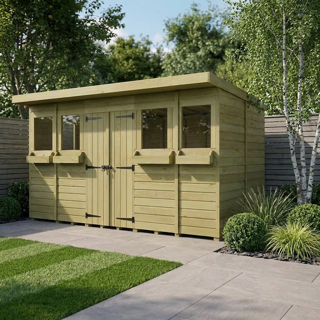 14 x 6 Pent Summer Shed