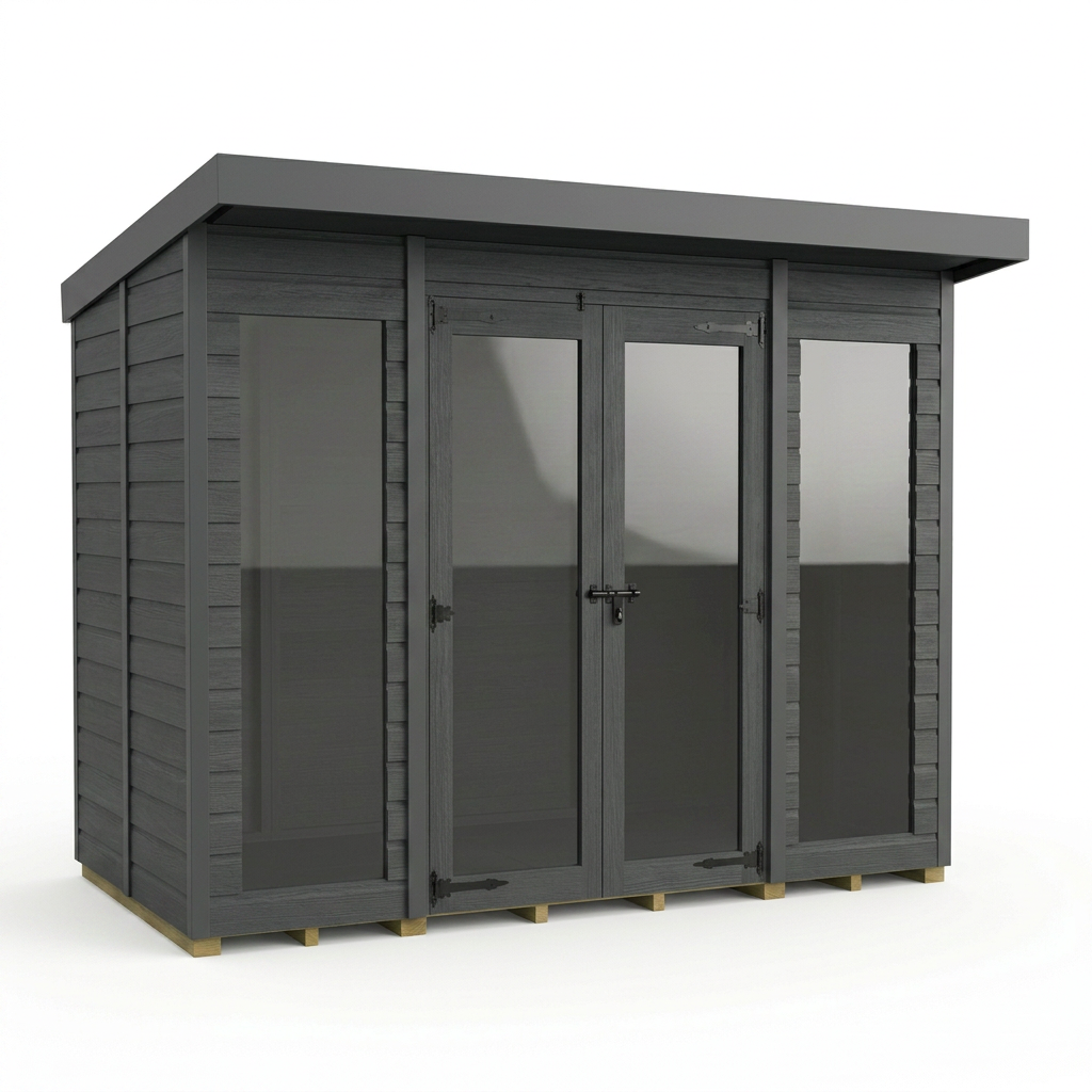 6x10 Composite Pent Full Height Summer House