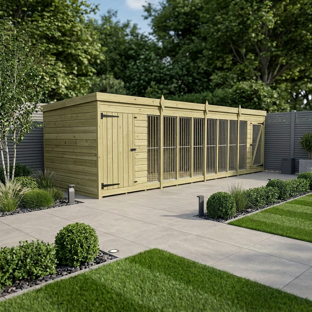 16 x 6 Dog Kennel And Run