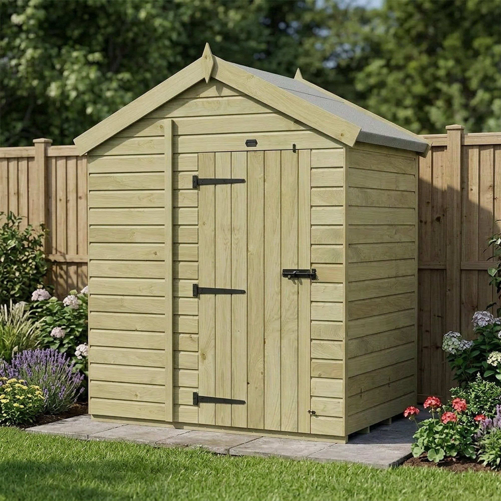 4 x 6 Apex Shed (Single Door, No Windows)