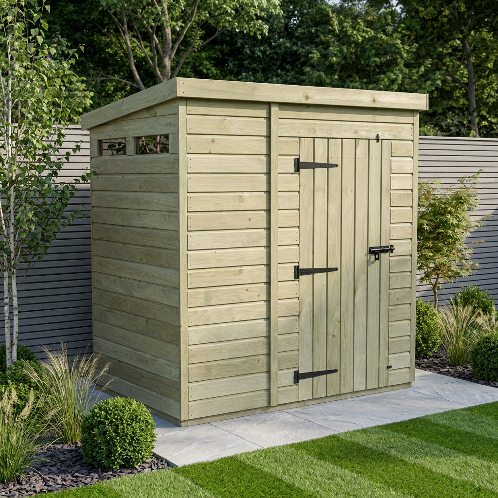 6 x 4 Security Pent Shed