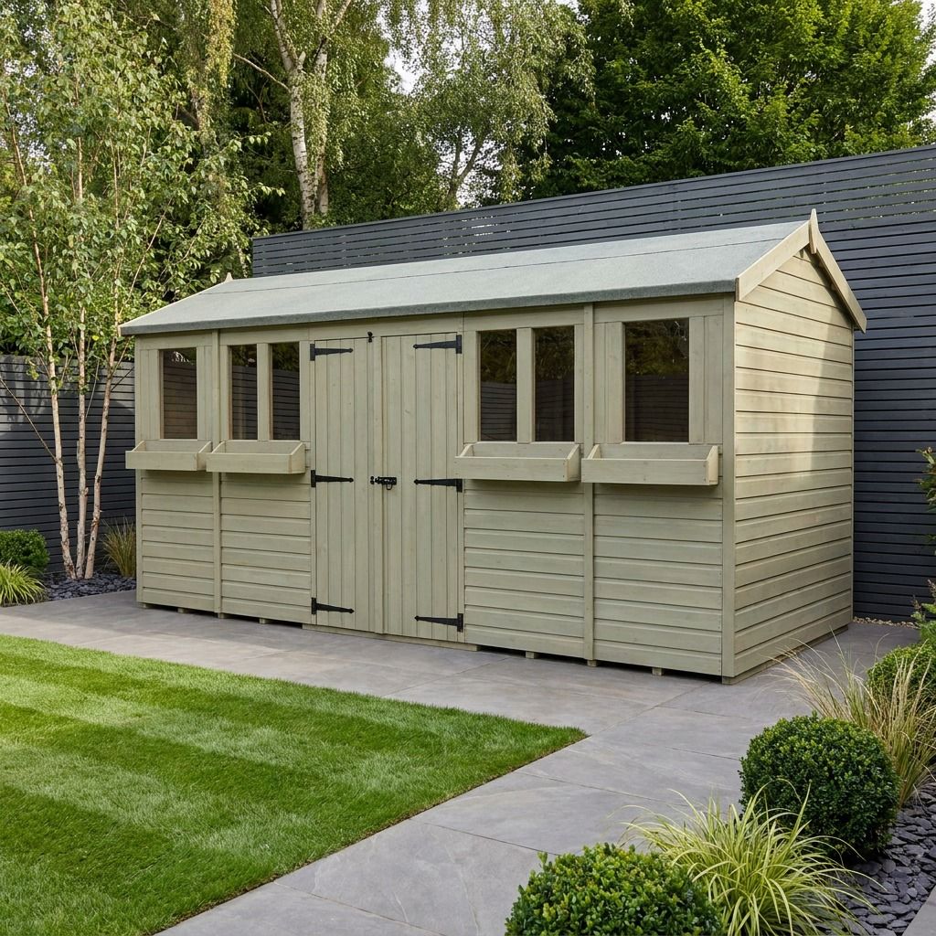 18 x 4 Apex Summer Shed