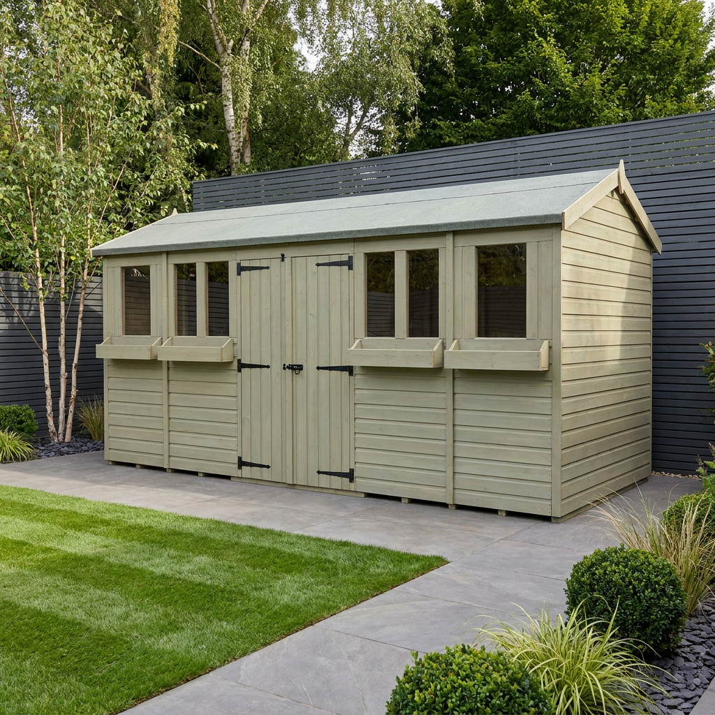 18 x 4 Apex Summer Shed