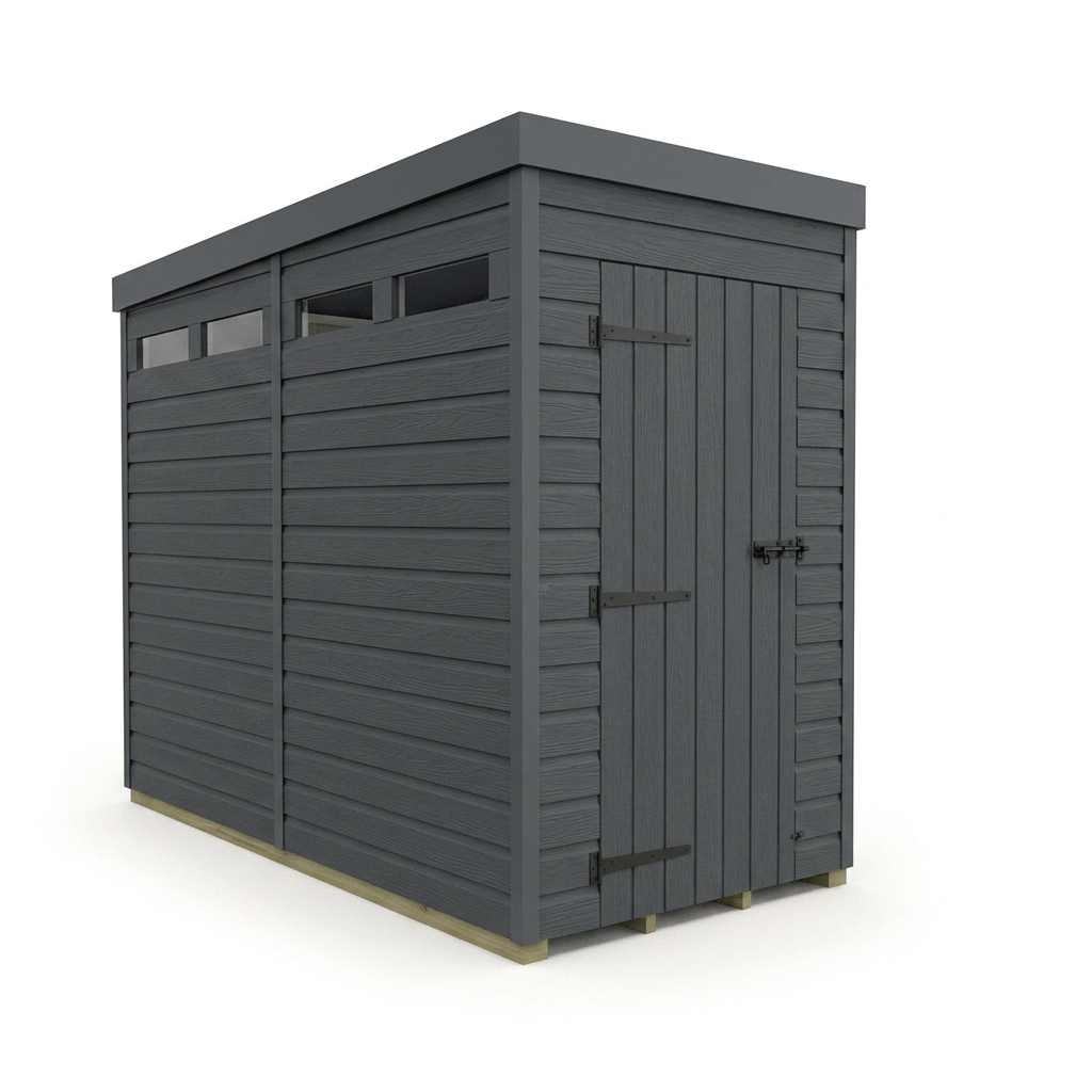 4x9 Composite Pent Security Shed